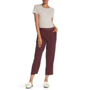 14th & Union women's Soft Straight Leg Pants size S in burgundy